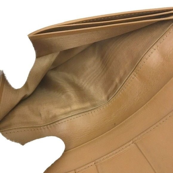 Celine Macadam Brown Leather Long Wallet Bifold EUC - Picture 6 of 8